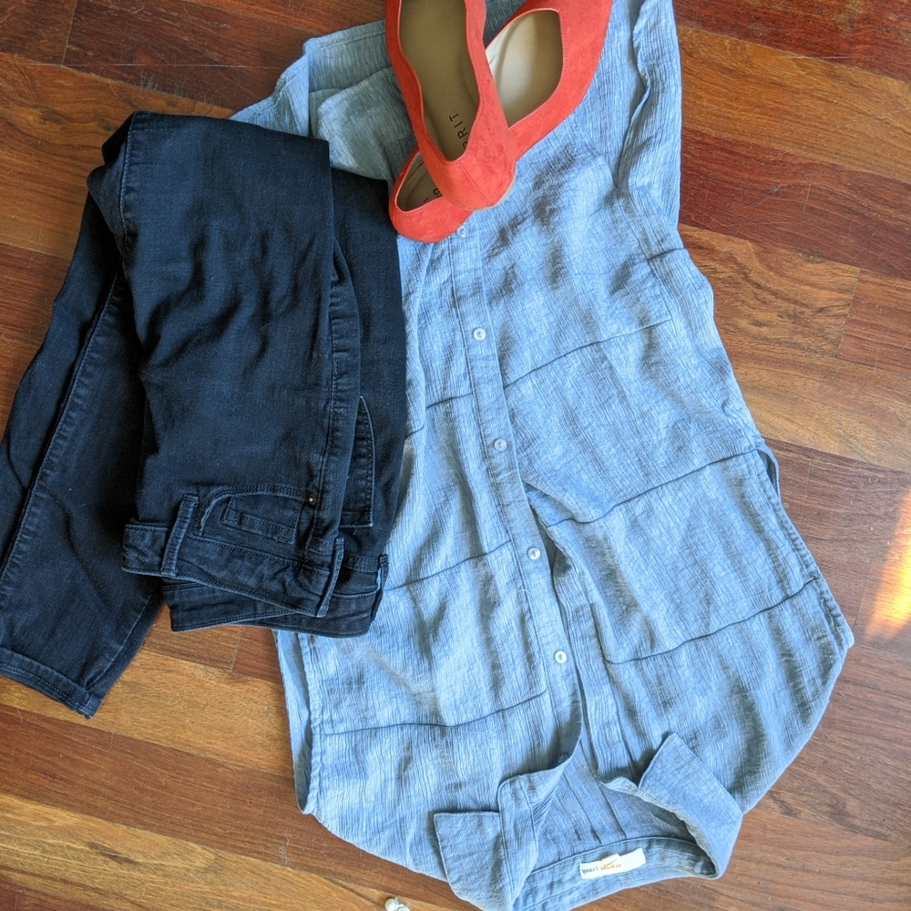 Denim blouse
